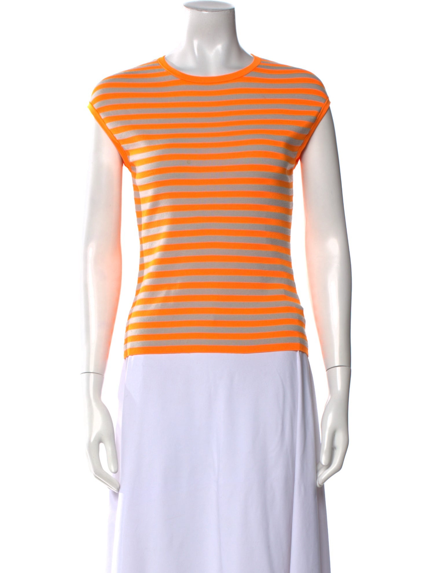 Akris Punto Striped Crew Neck Sweater