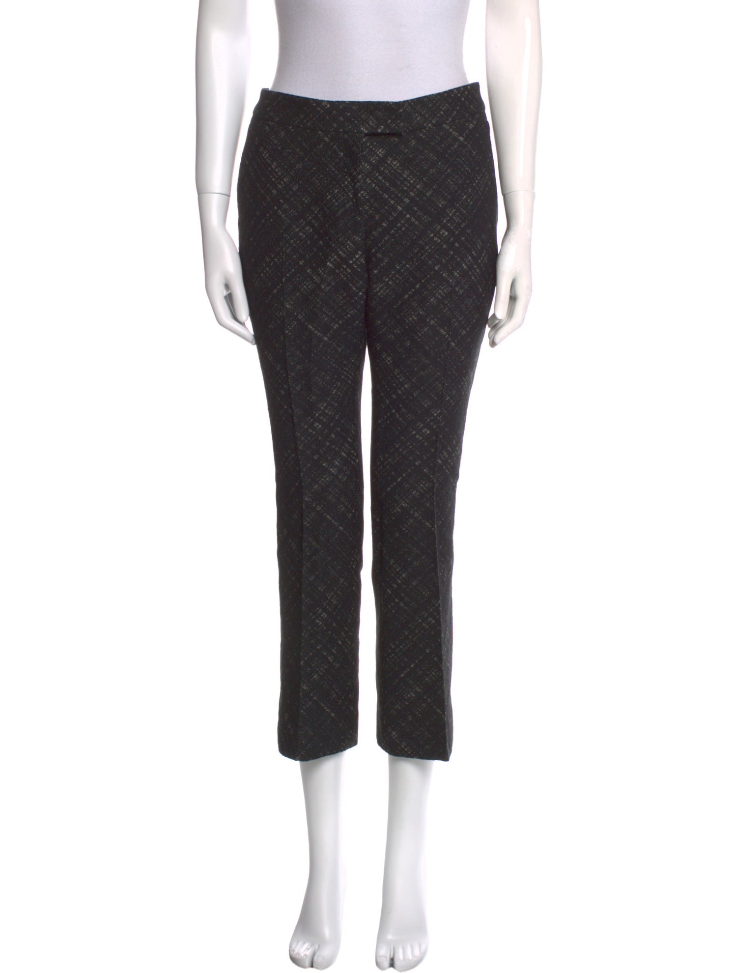 Akris Punto Plaid Print Straight Leg Pants