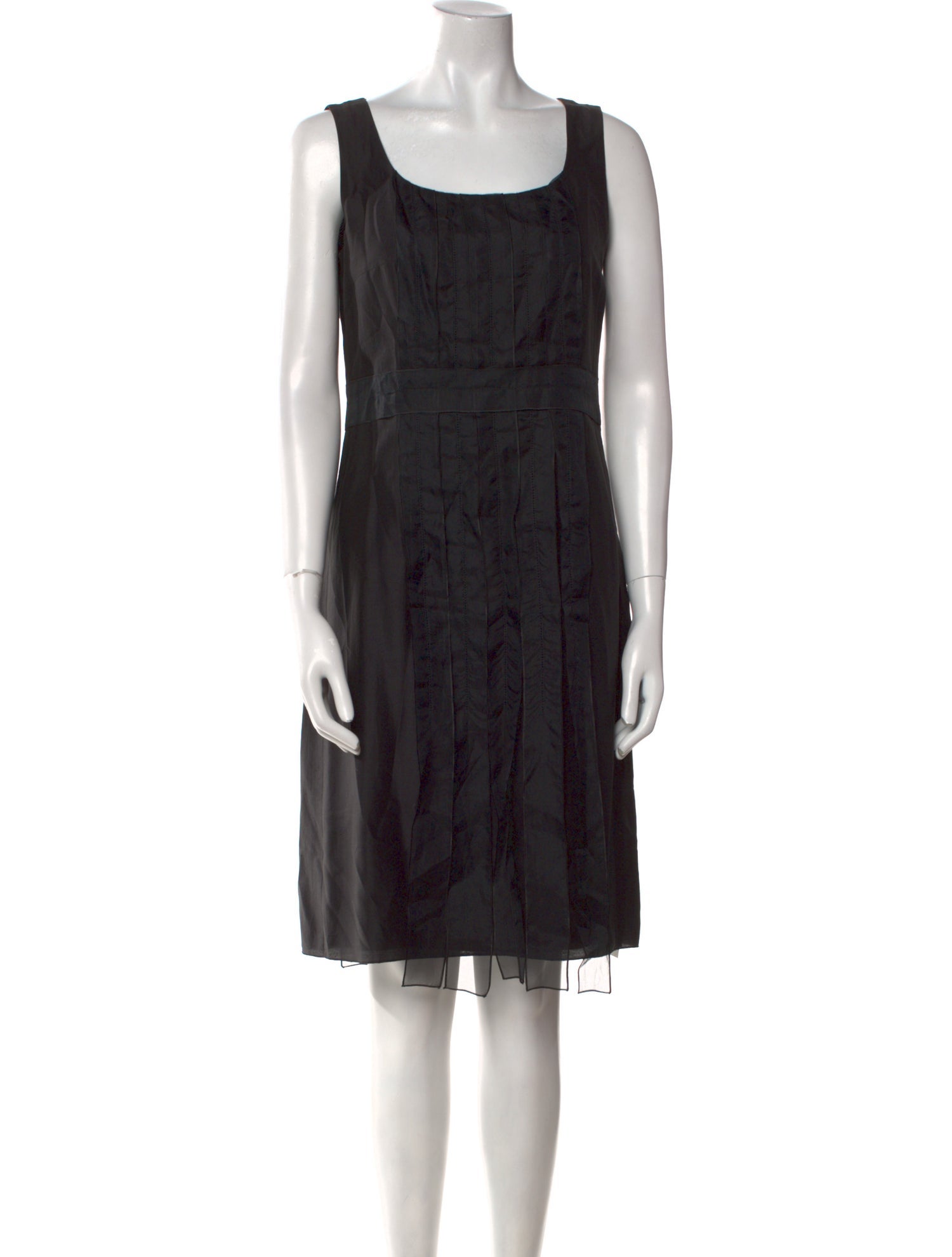 Akris Punto Scoop Neck Knee-Length Dress