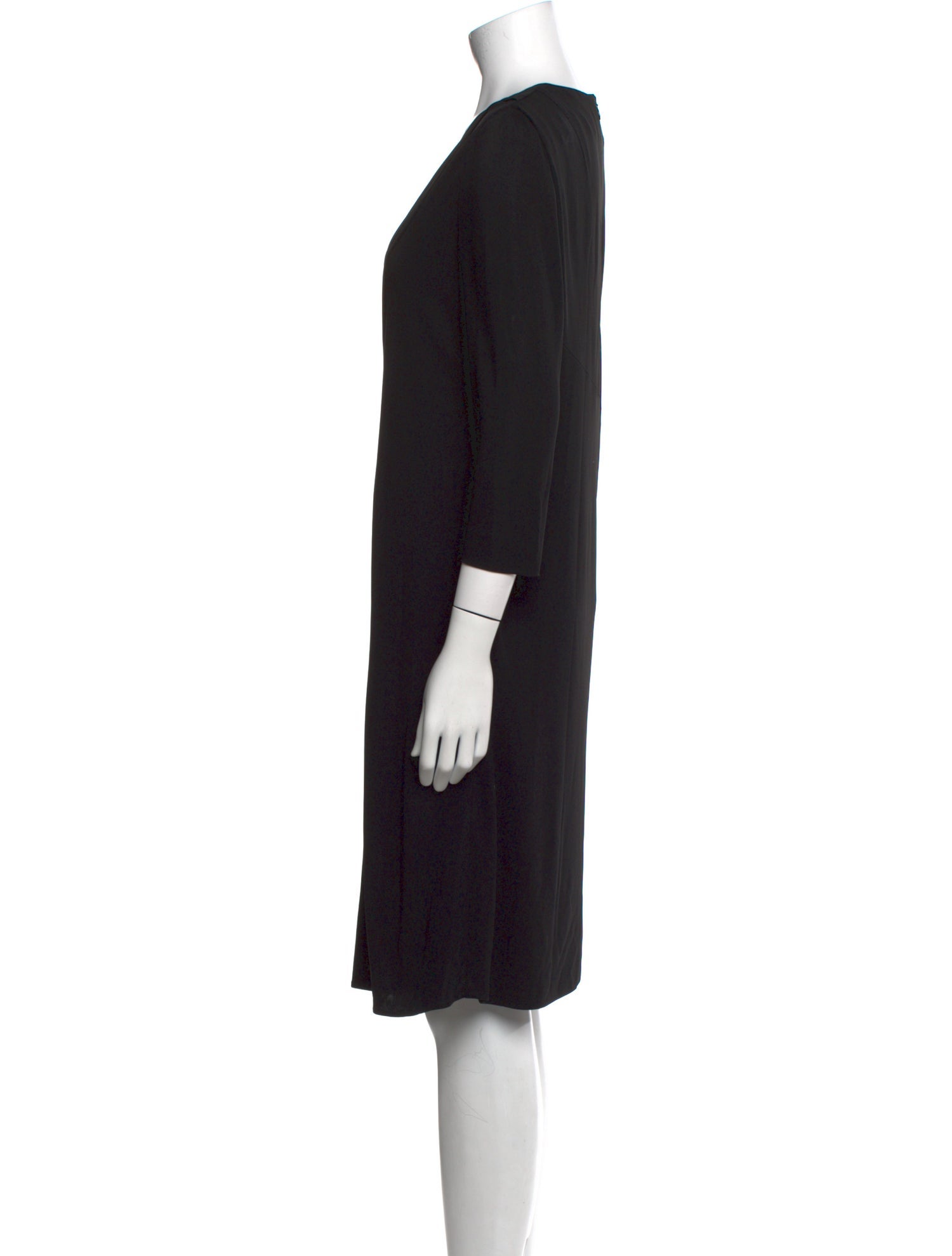 Akris Punto V-Neck Knee-Length Dress