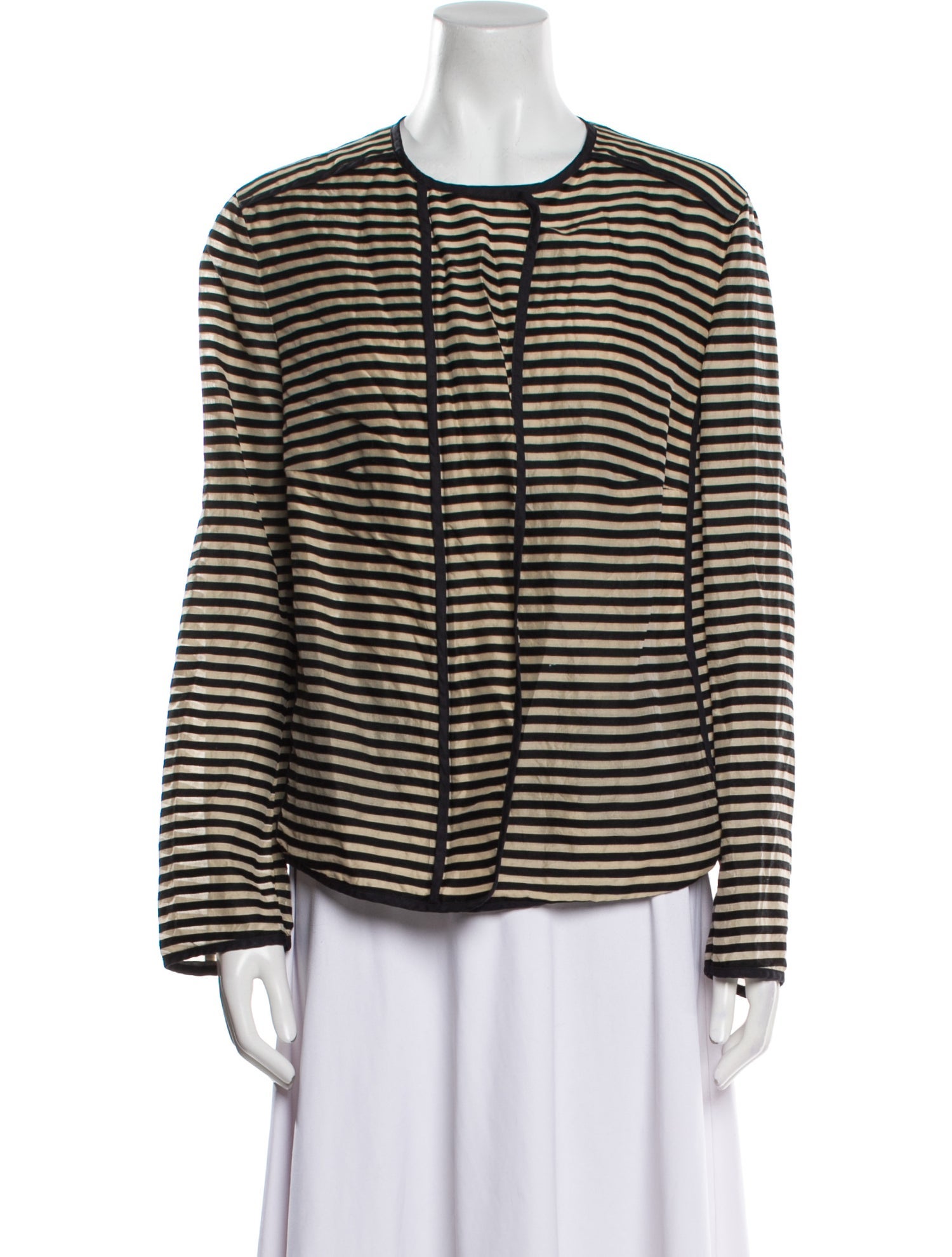 Akris Punto Striped Evening Jacket