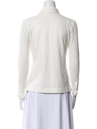Akris Punto Long Sleeve Button-Up Top