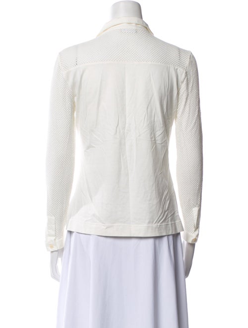 Akris Punto Long Sleeve Button-Up Top