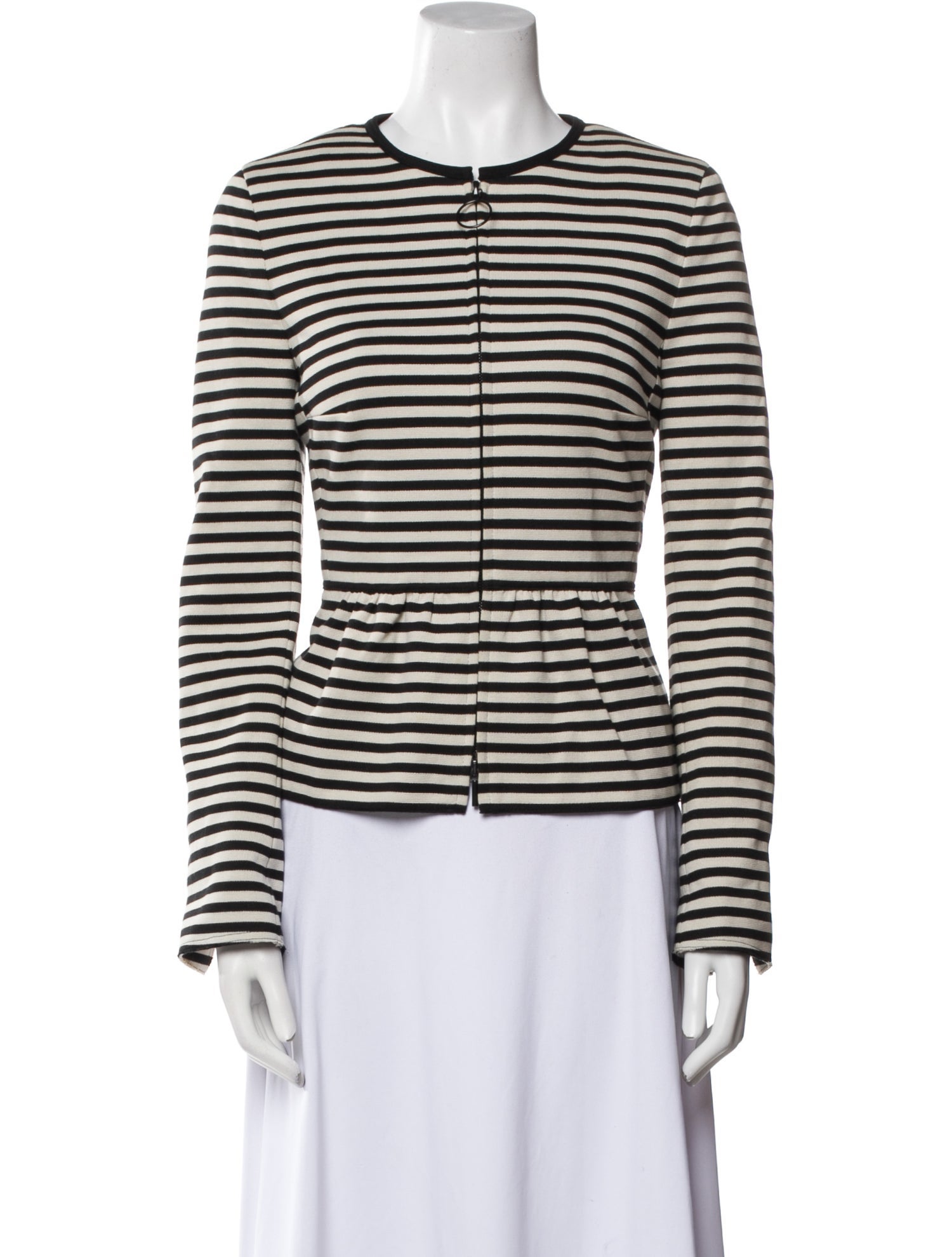 Akris Punto Striped Evening Jacket