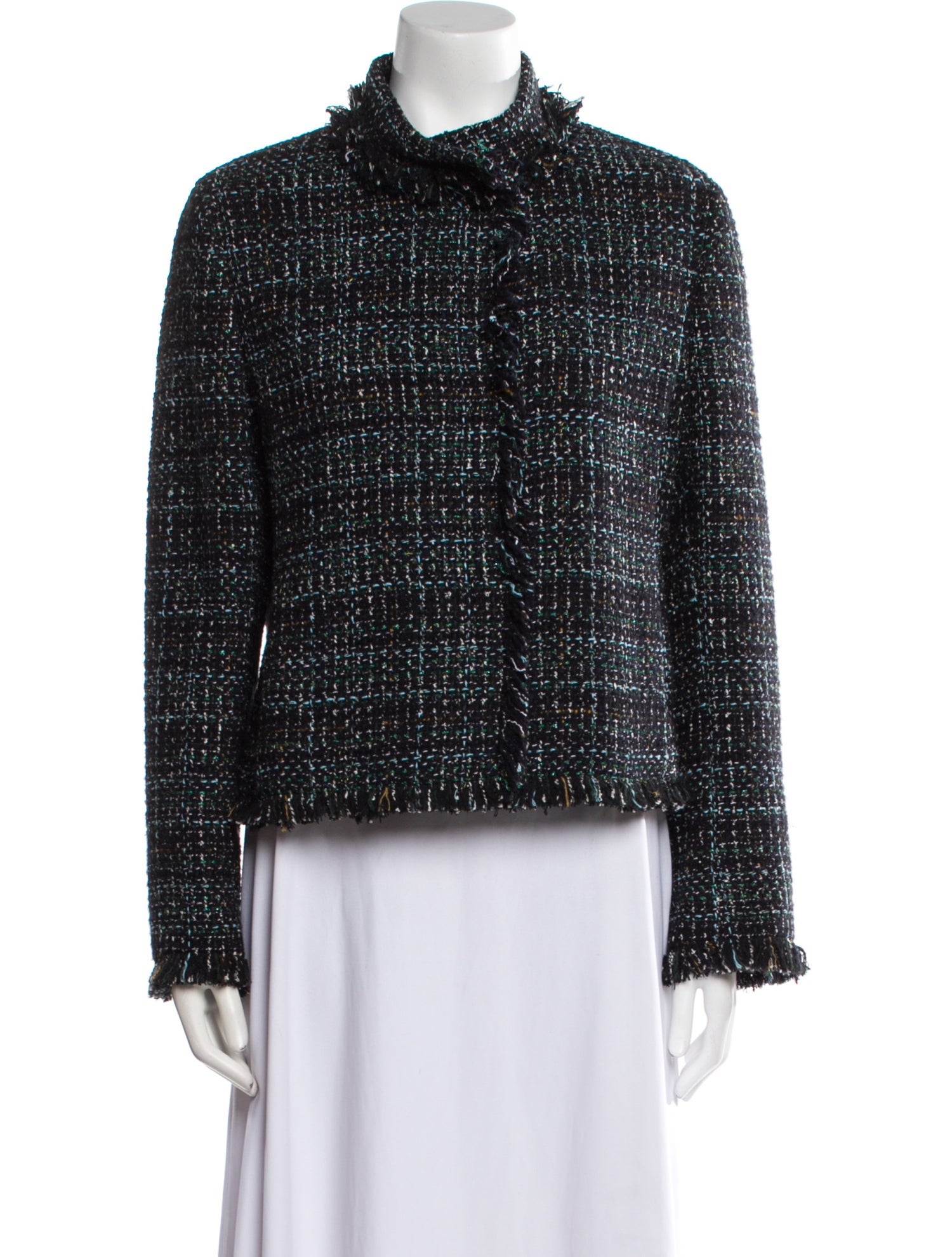 Akris Punto Tweed Pattern Evening Jacket