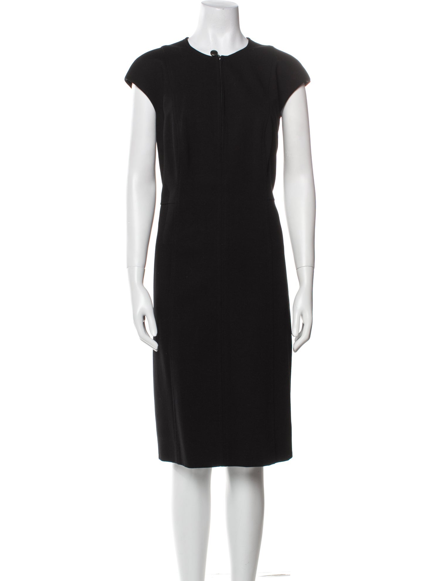Akris Punto Crew Neck Knee-Length Dress