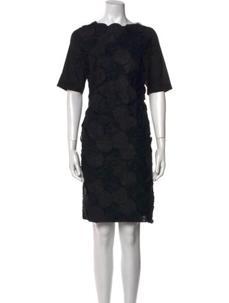 Akris Punto Bateau Neckline Knee-Length Dress