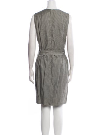 Akris Punto Plaid Print Knee-Length Dress