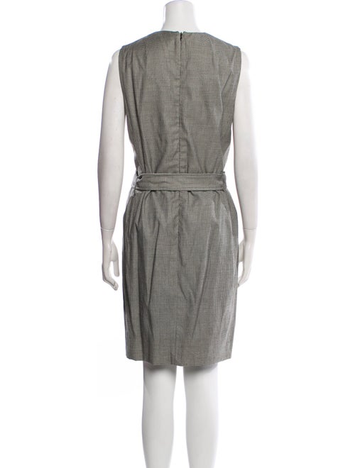 Akris Punto Plaid Print Knee-Length Dress