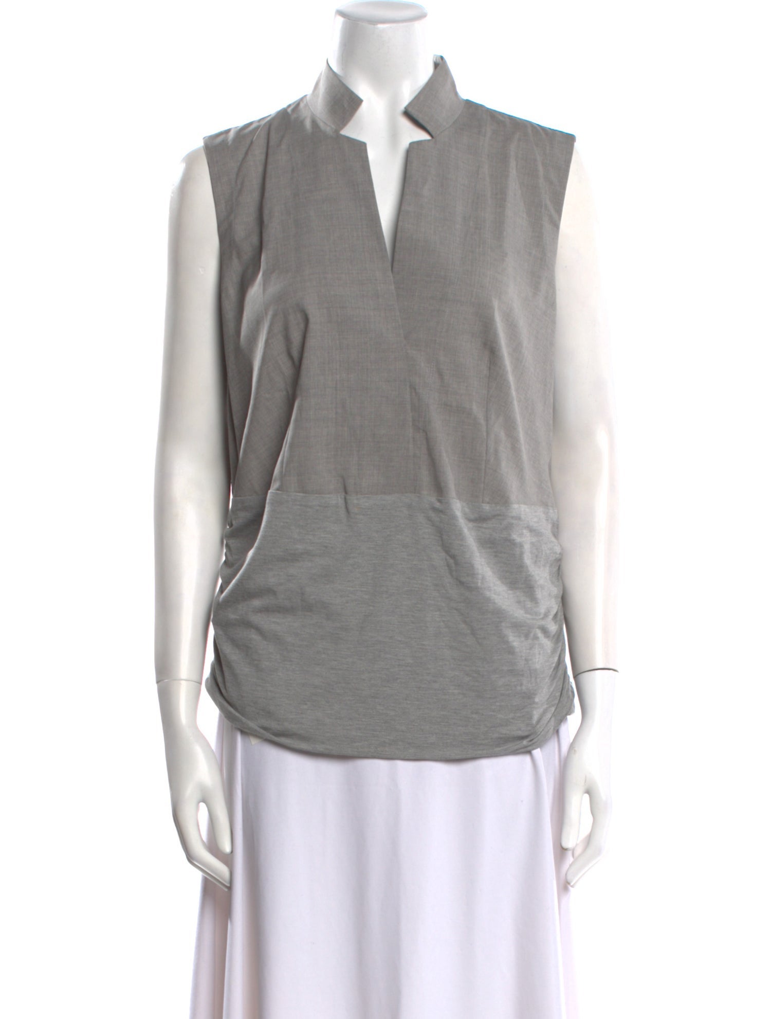 Akris Punto Wool V-Neck Blouse