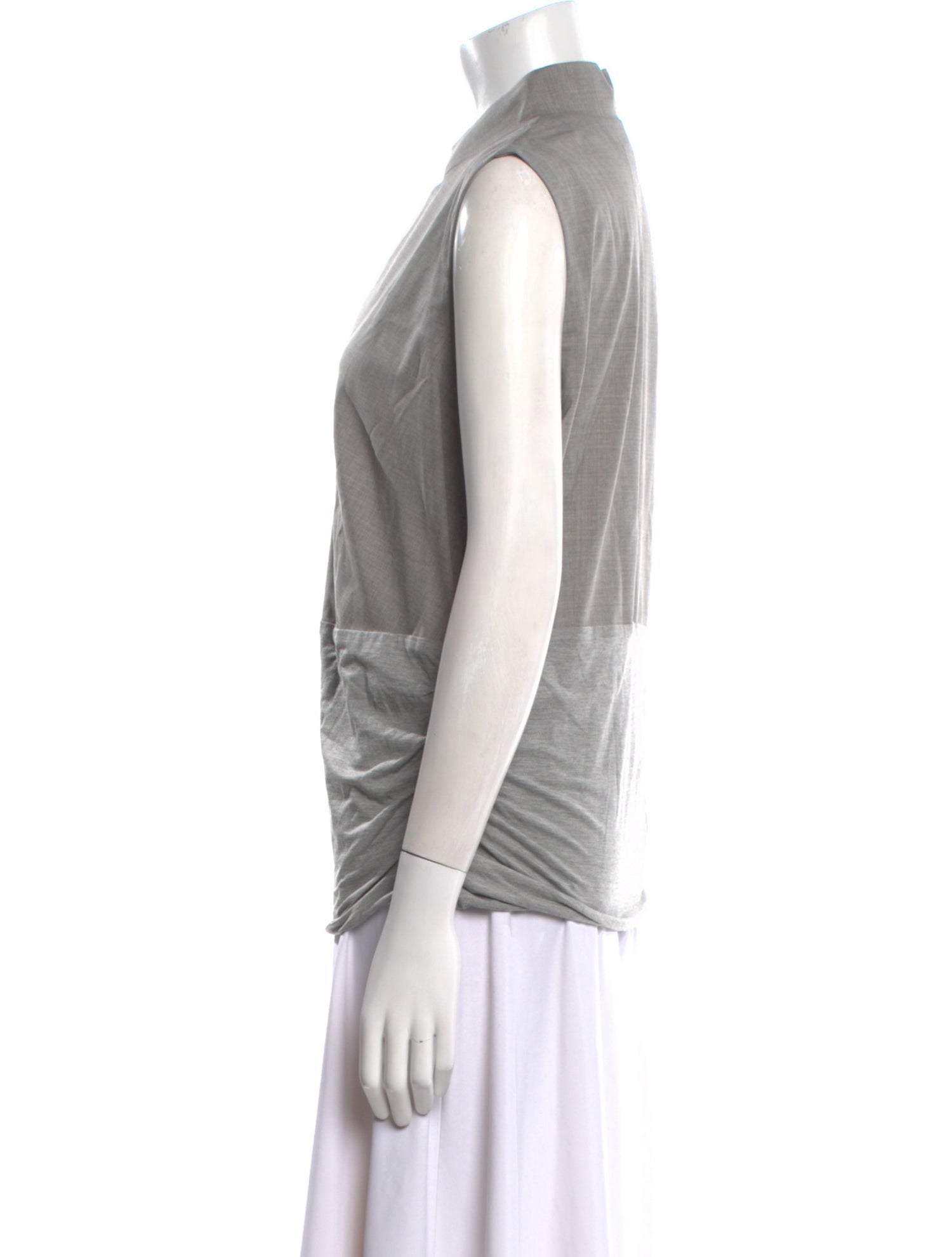 Akris Punto Wool V-Neck Blouse