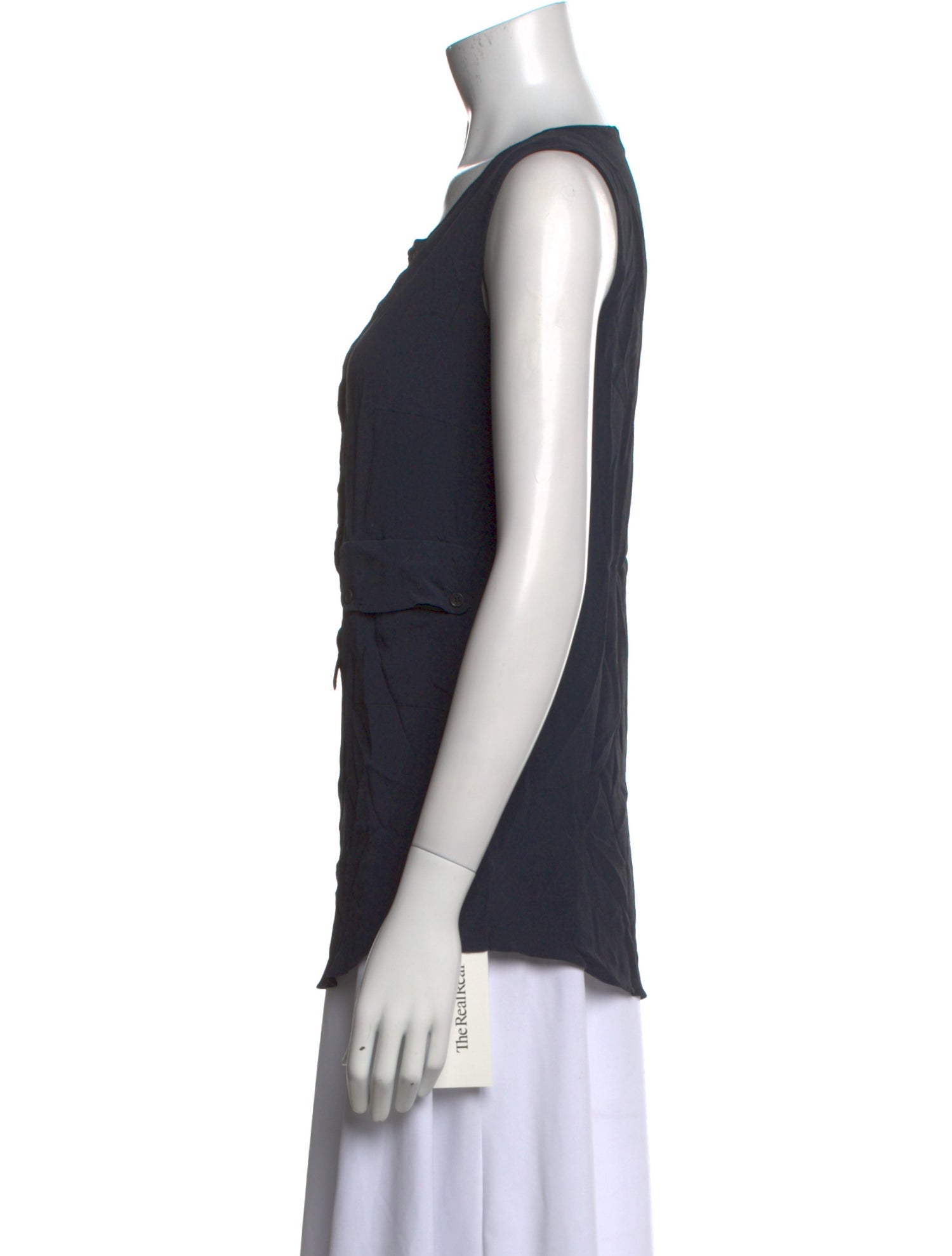 Akris Punto Silk V-Neck Top