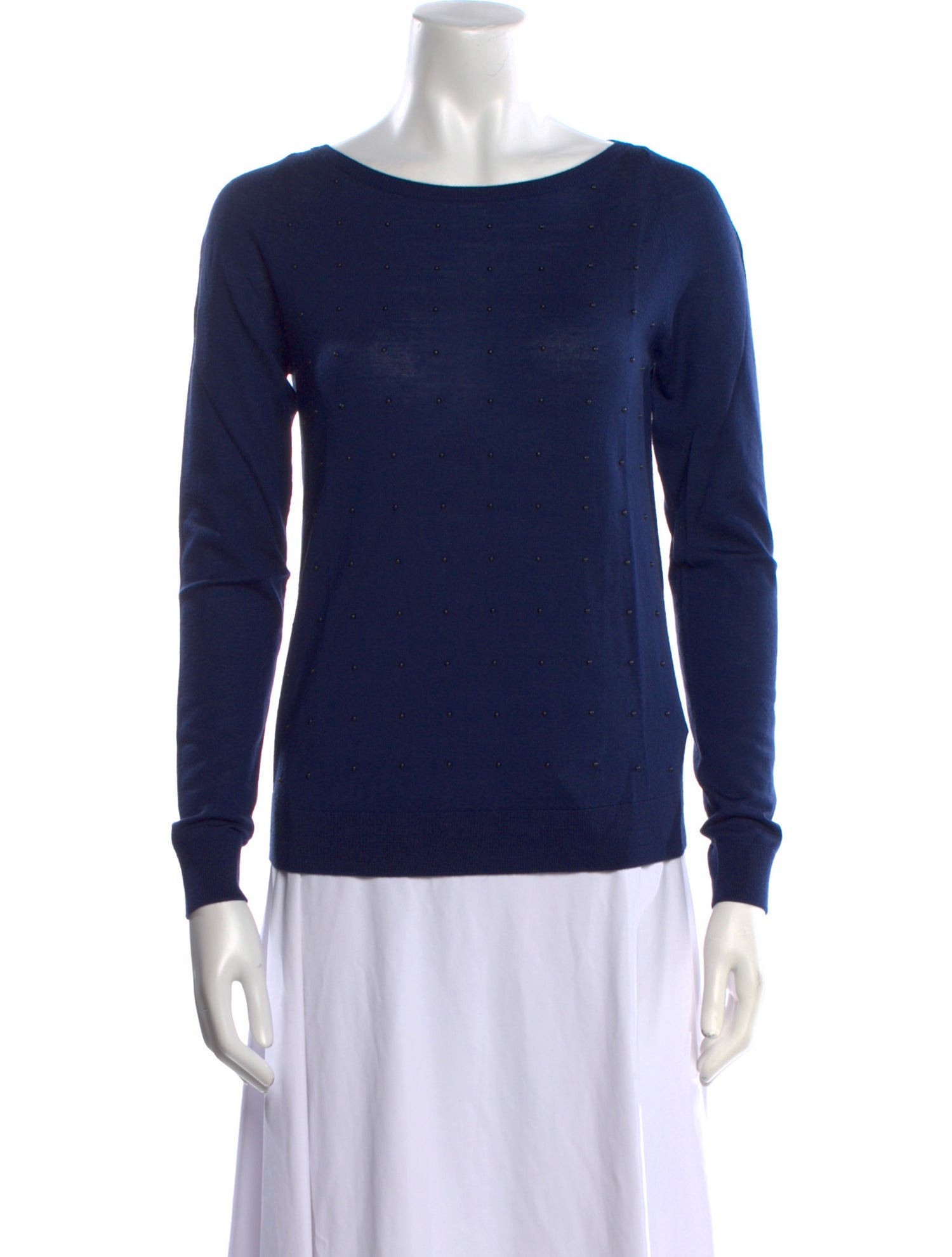 Akris Punto Wool Bateau Neckline Top