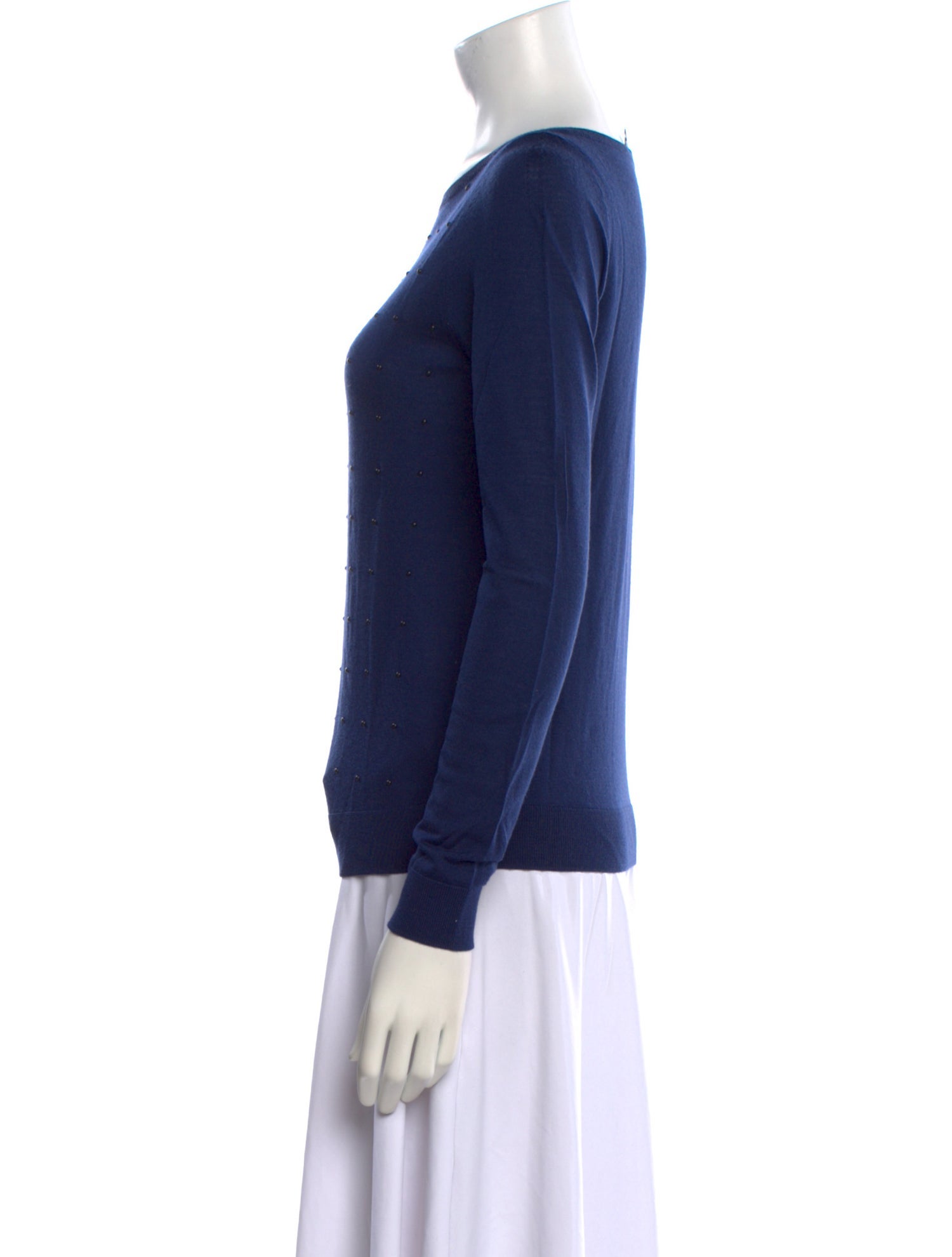 Akris Punto Wool Bateau Neckline Top