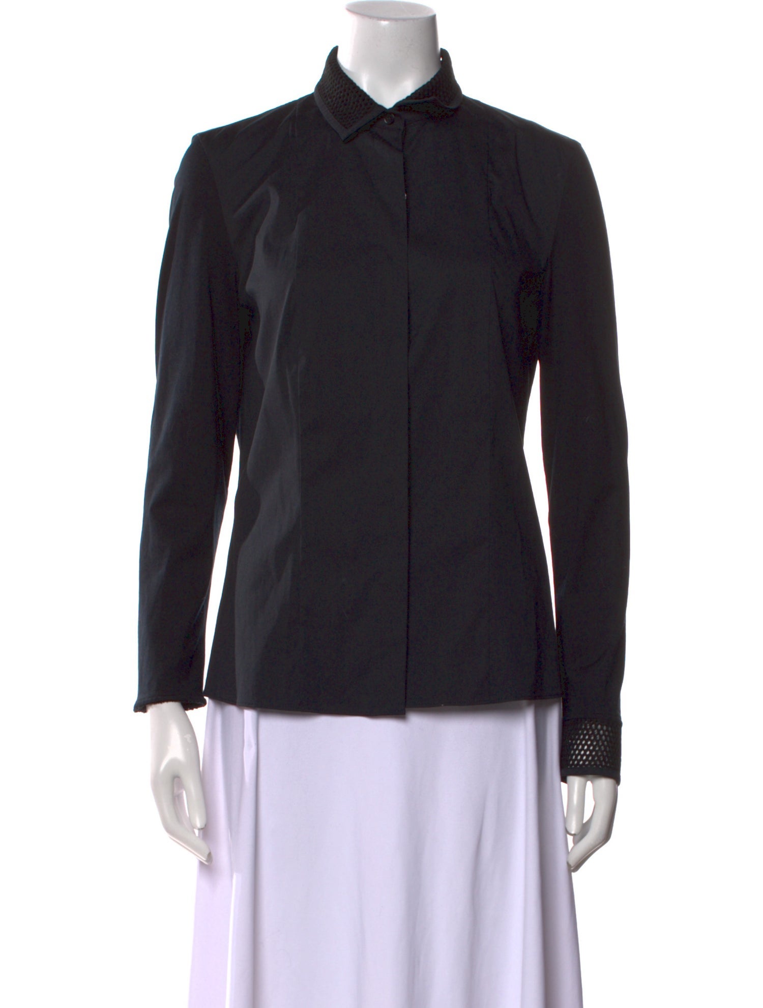 Akris Punto Long Sleeve Button-Up Top w/ Tags