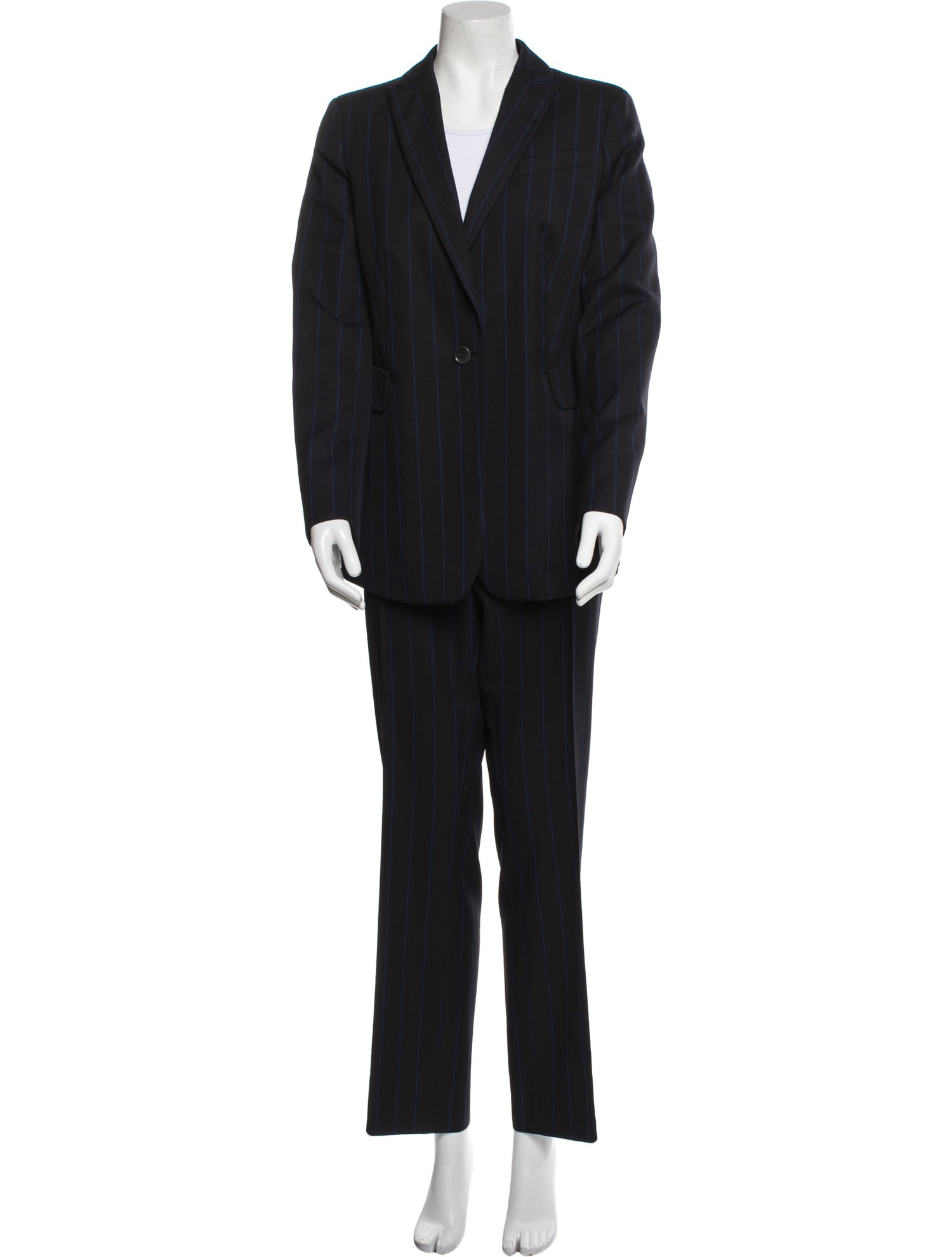 Akris Punto Wool Striped Pantsuit