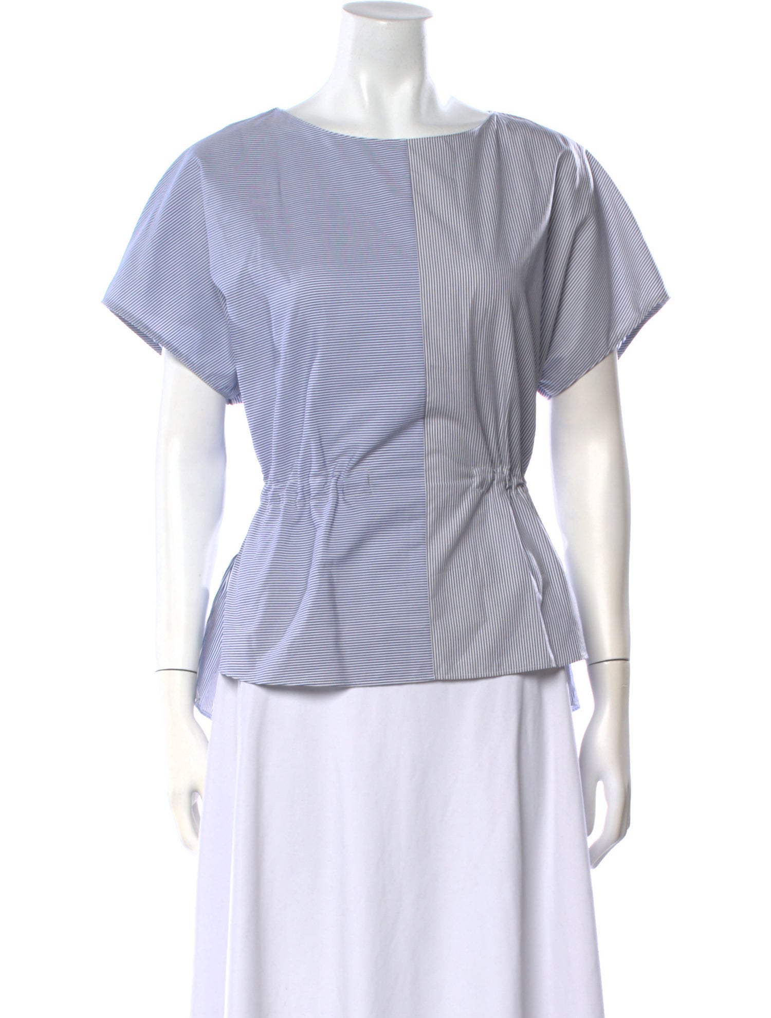 Akris Punto Striped Bateau Neckline T-Shirt