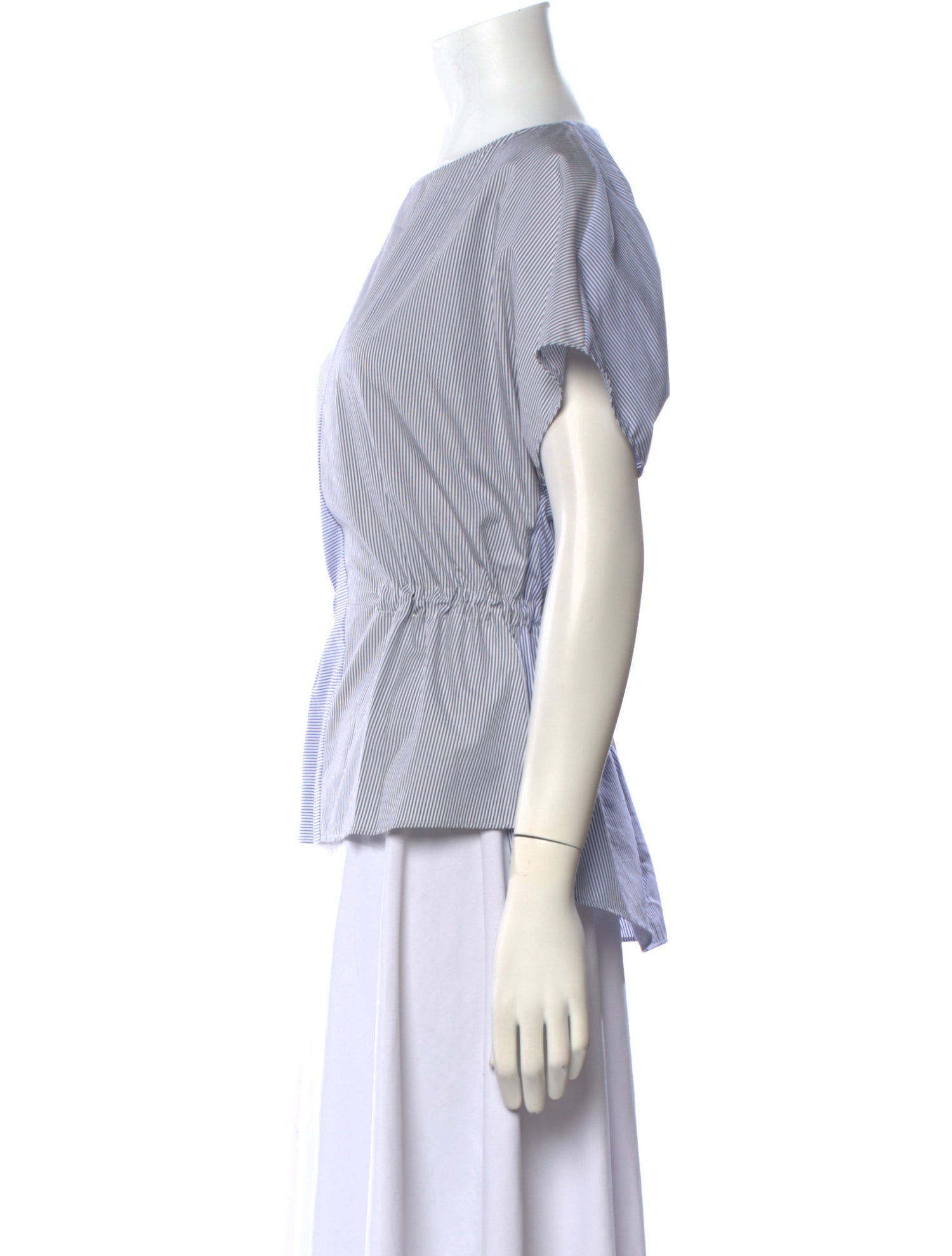 Akris Punto Striped Bateau Neckline T-Shirt