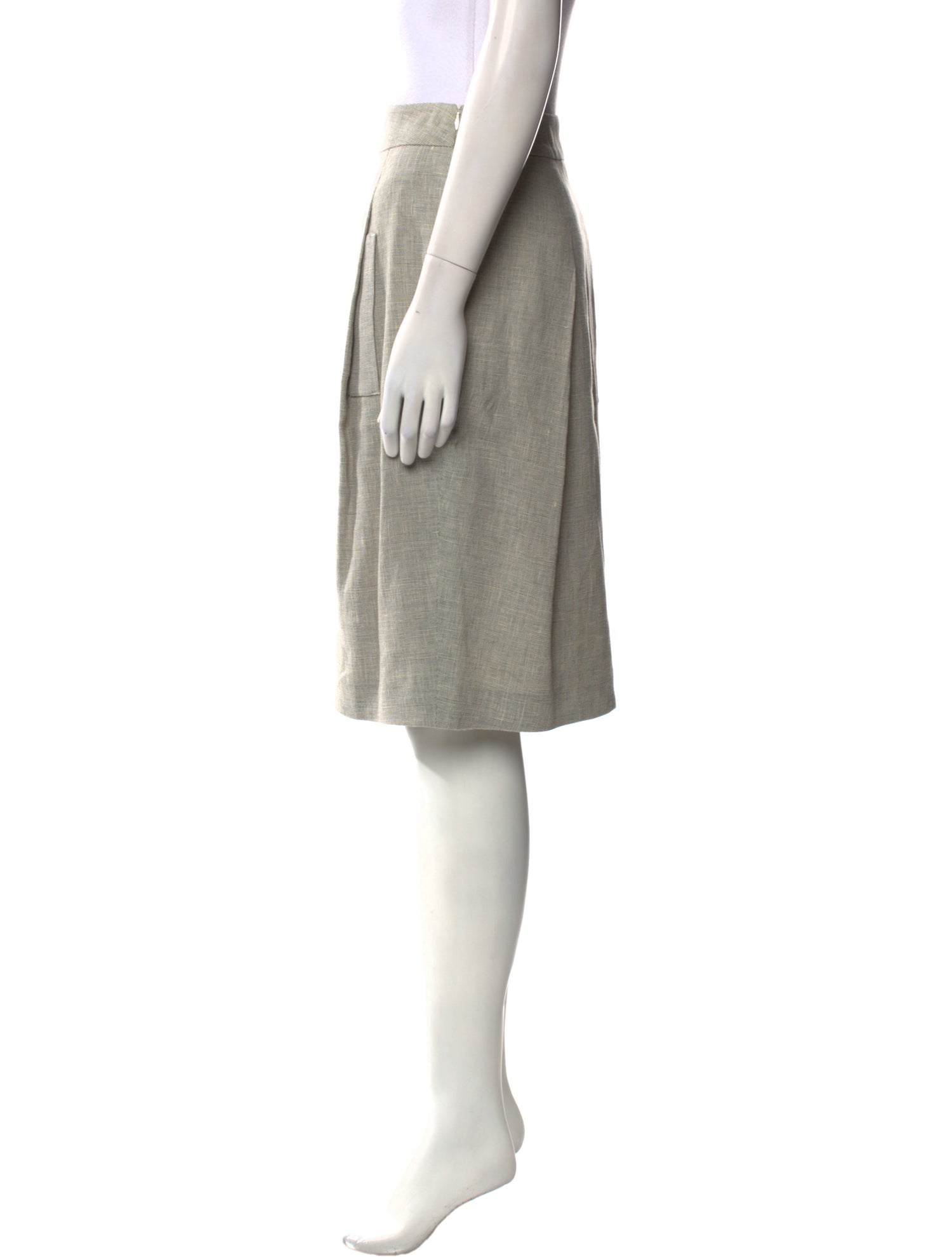Akris Punto Linen Knee-Length Skirt