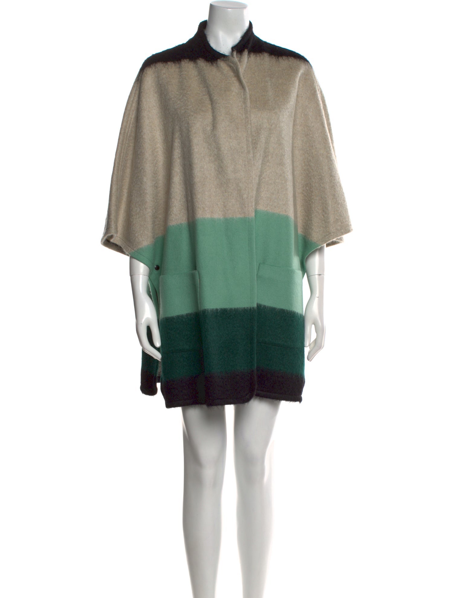 Akris Punto Wool Colorblock Pattern Sweater