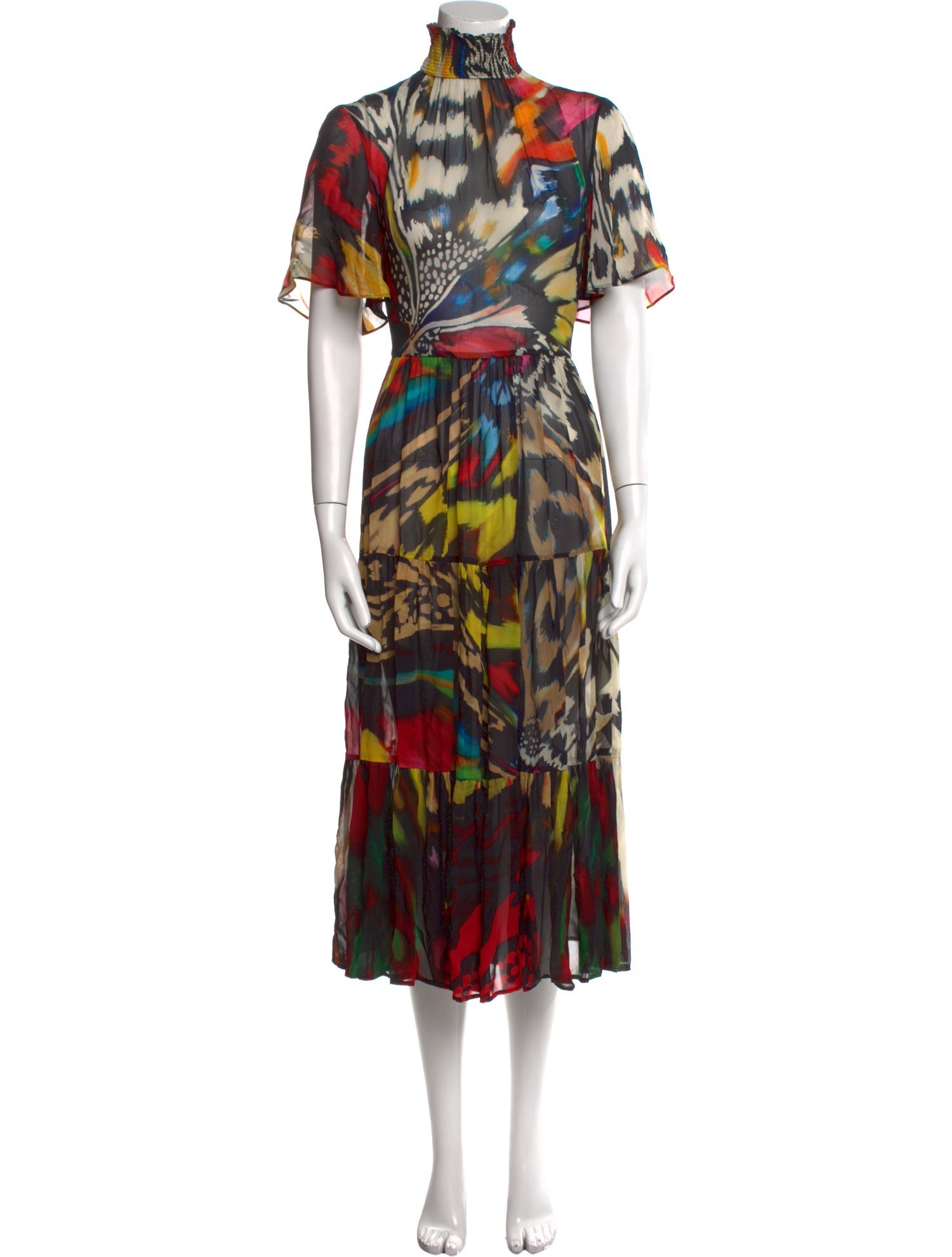 Akris Punto Printed Long Dress