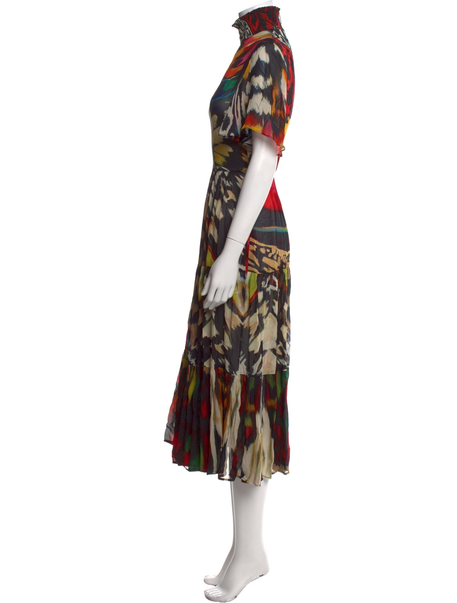 Akris Punto Printed Long Dress