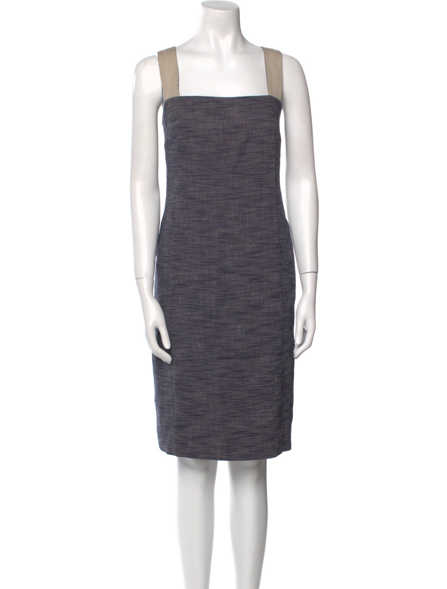 Akris Punto Square Neckline Knee-Length Dress