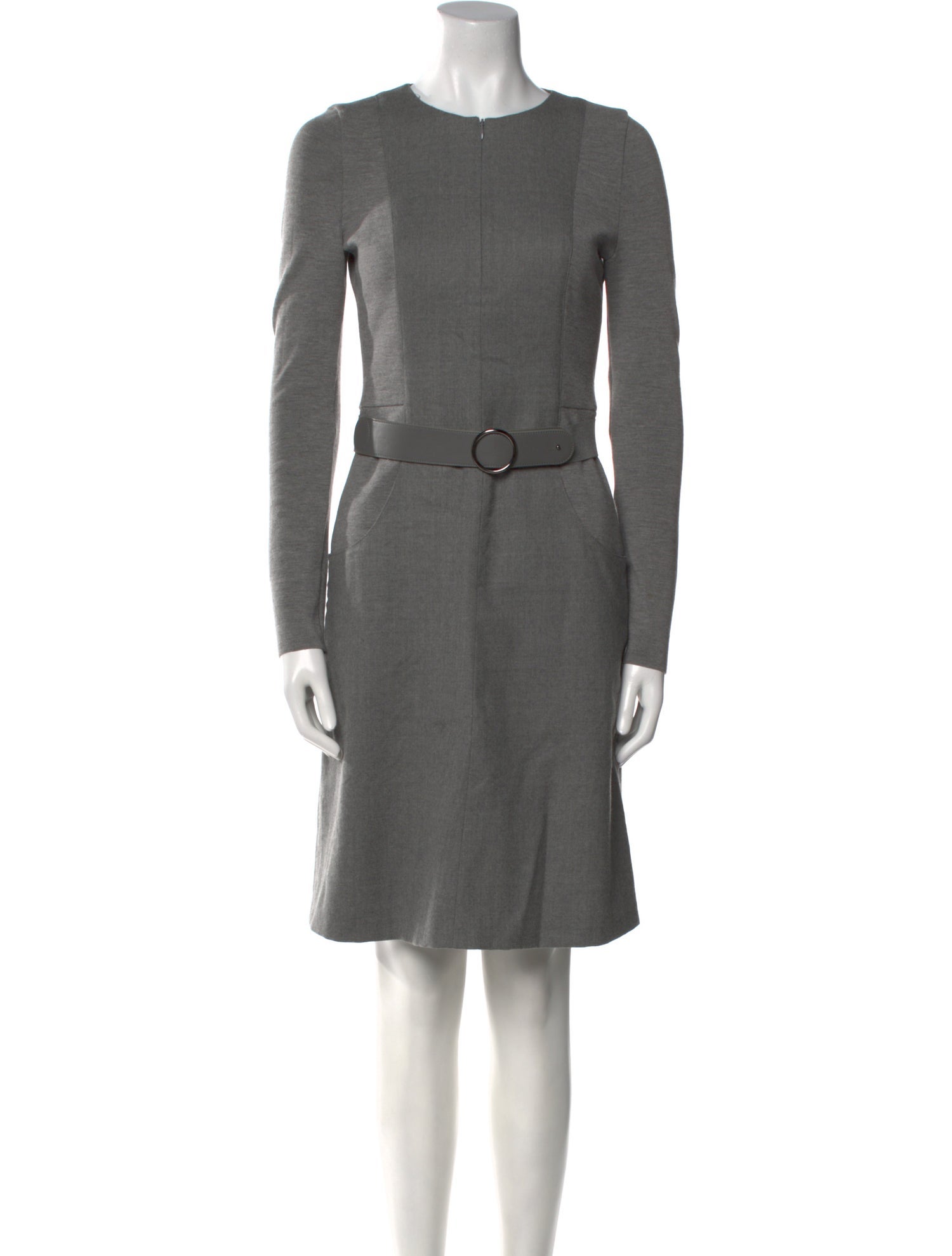 Akris Punto Crew Neck Knee-Length Dress