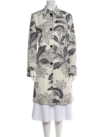 Akris Punto Printed Trench Coat