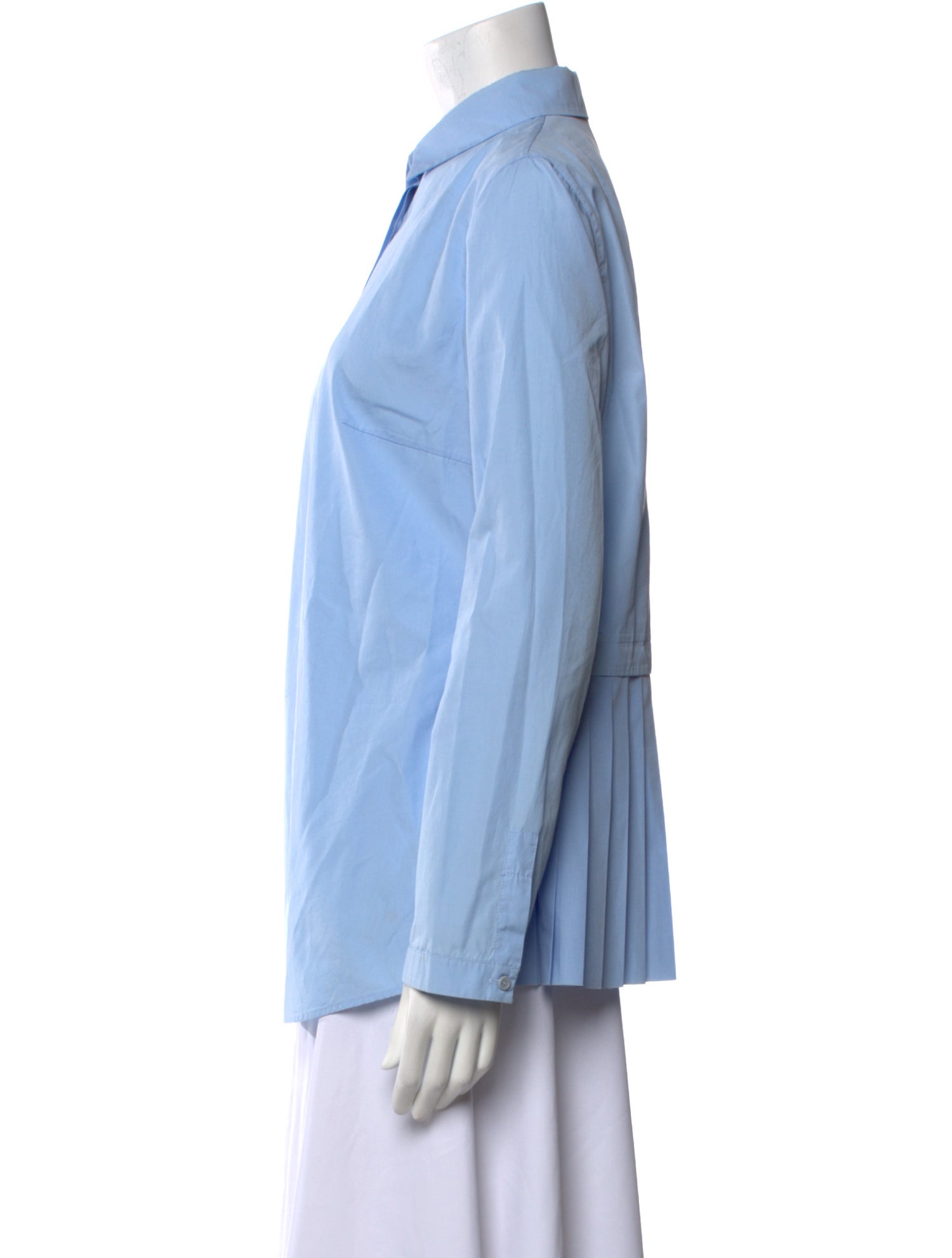 Akris Punto Long Sleeve Button-Up Top