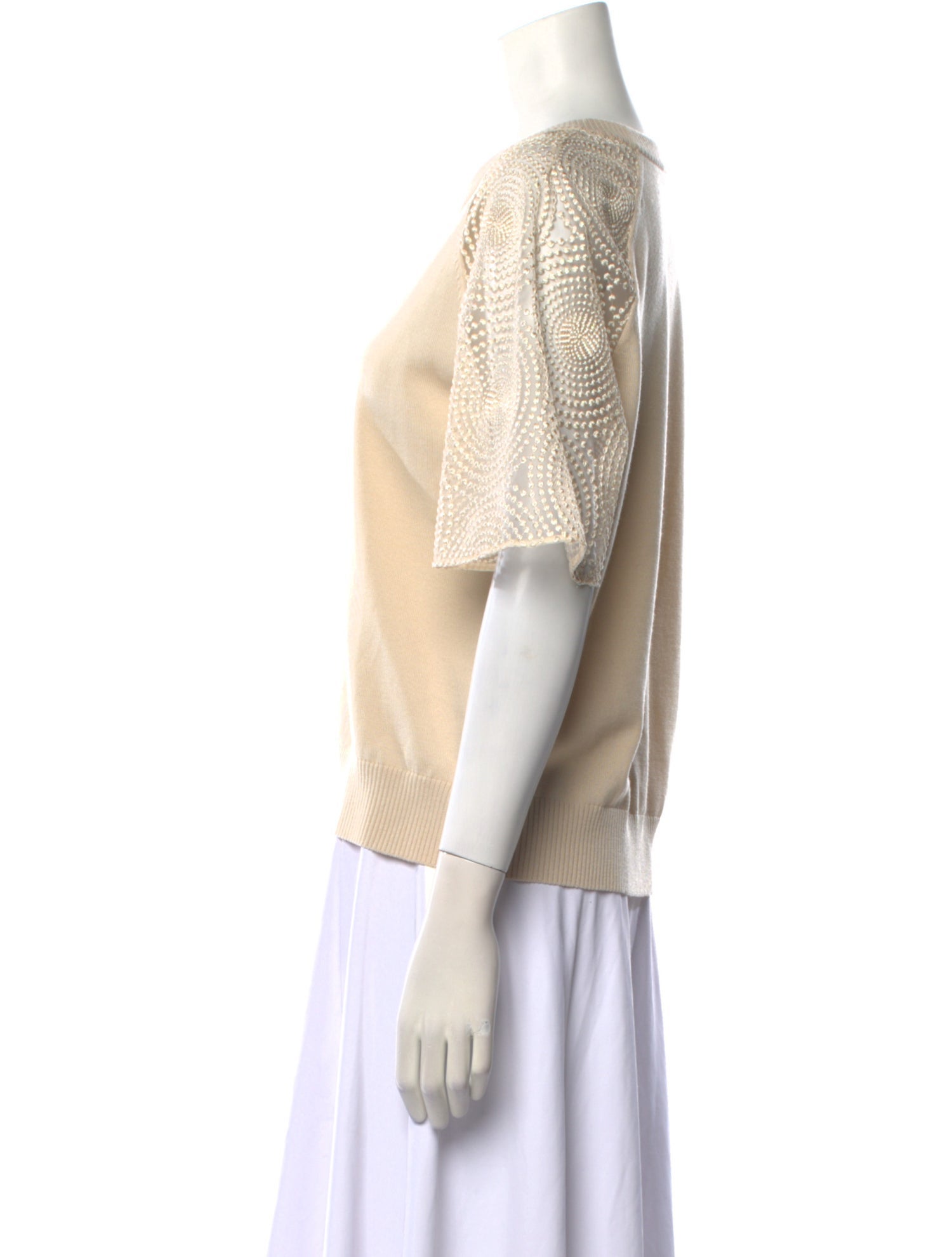 Akris Punto Virgin Wool Scoop Neck Top