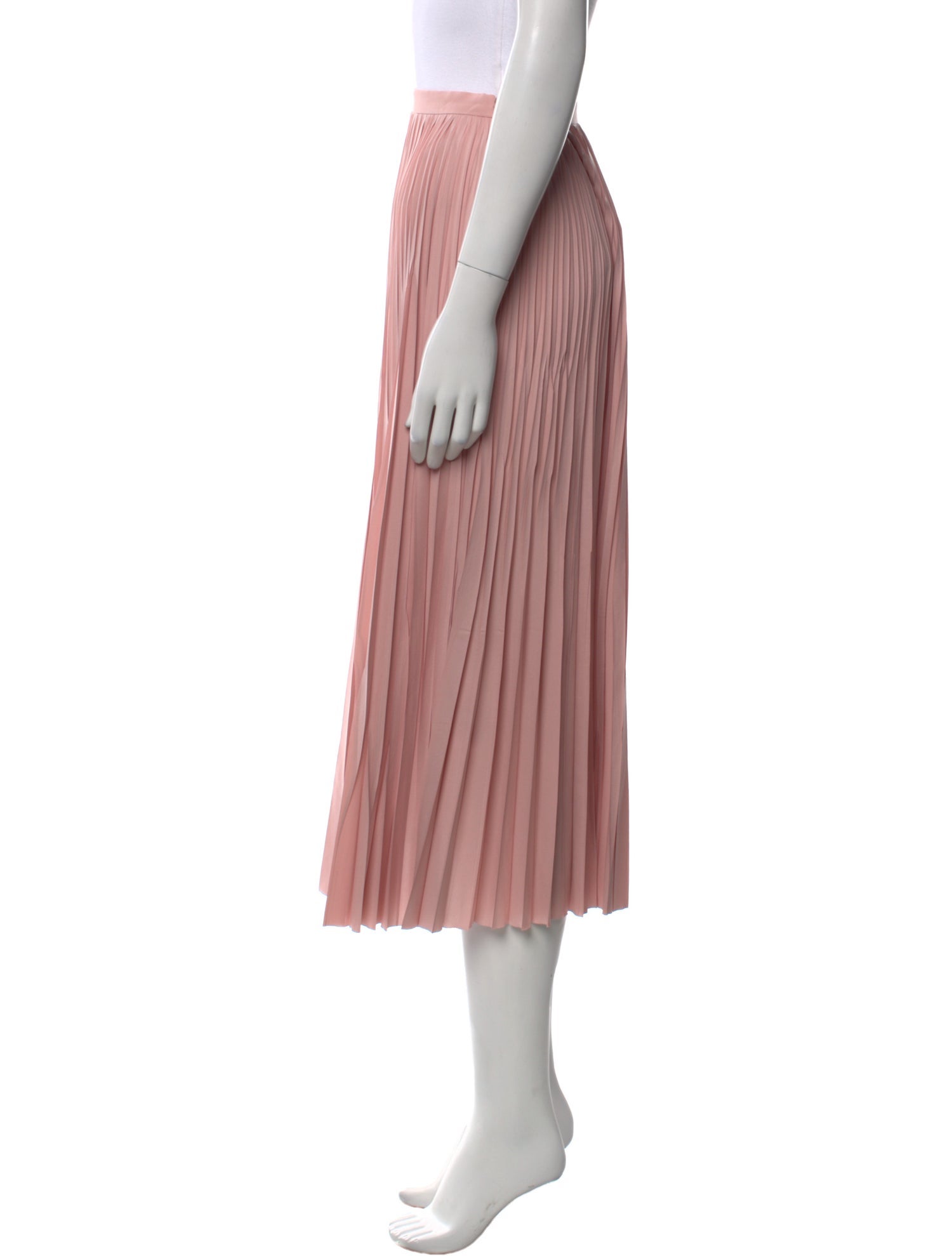 Akris Punto Pleated Accents Midi Length Skirt