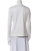 Akris Punto Mock Neck Long Sleeve Button-Up Top