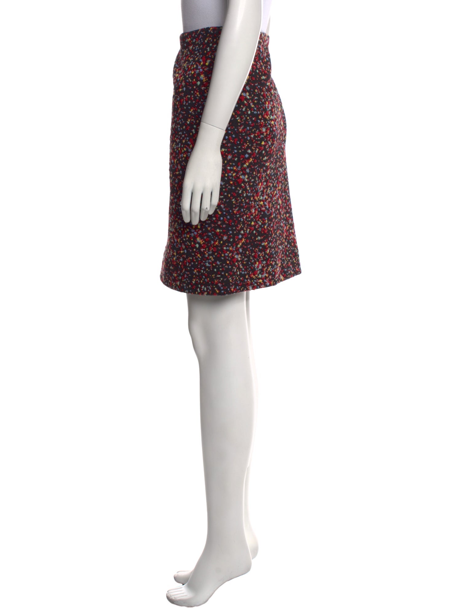 Akris Punto Floral Print Knee-Length Skirt