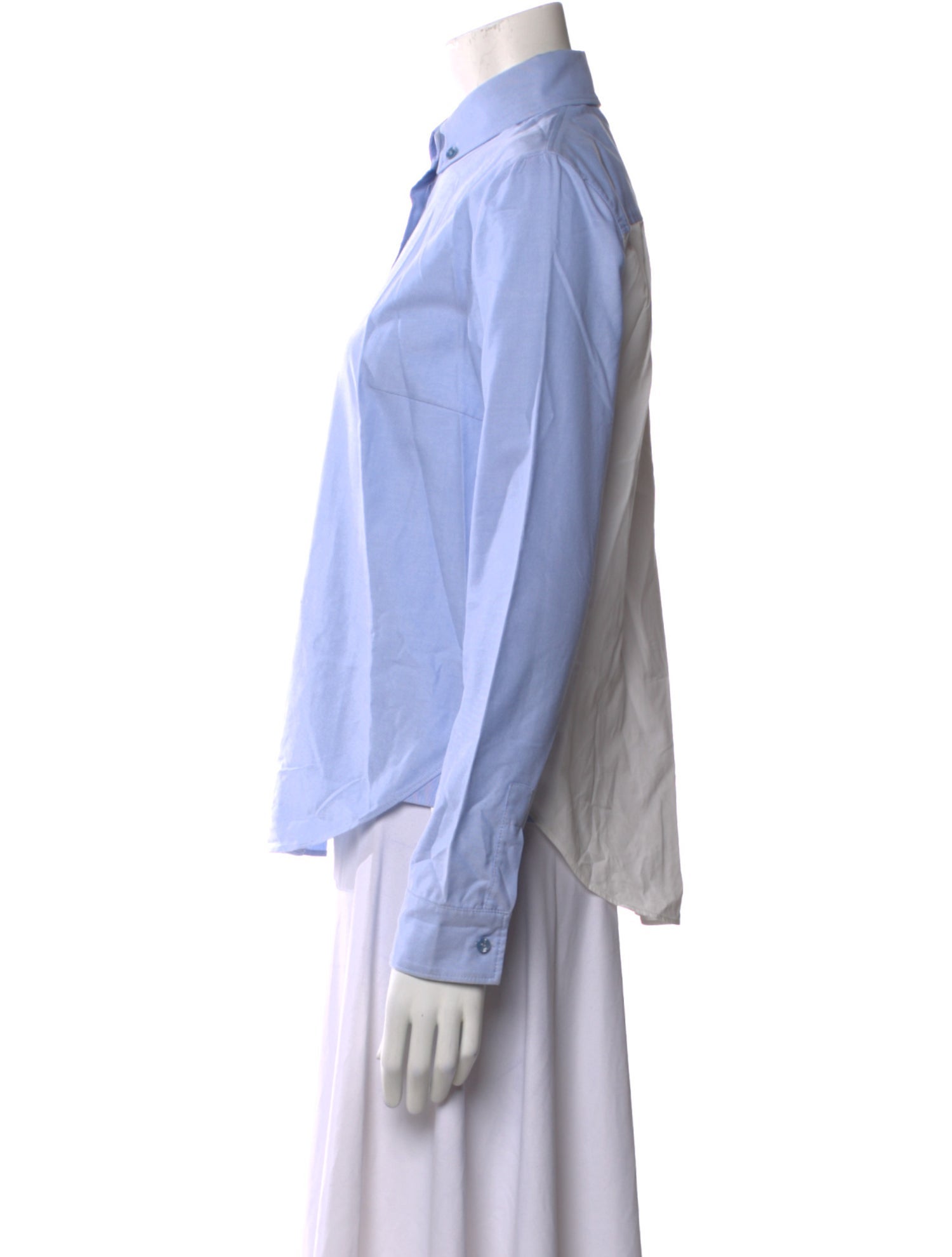 Akris Punto Long Sleeve Button-Up Top