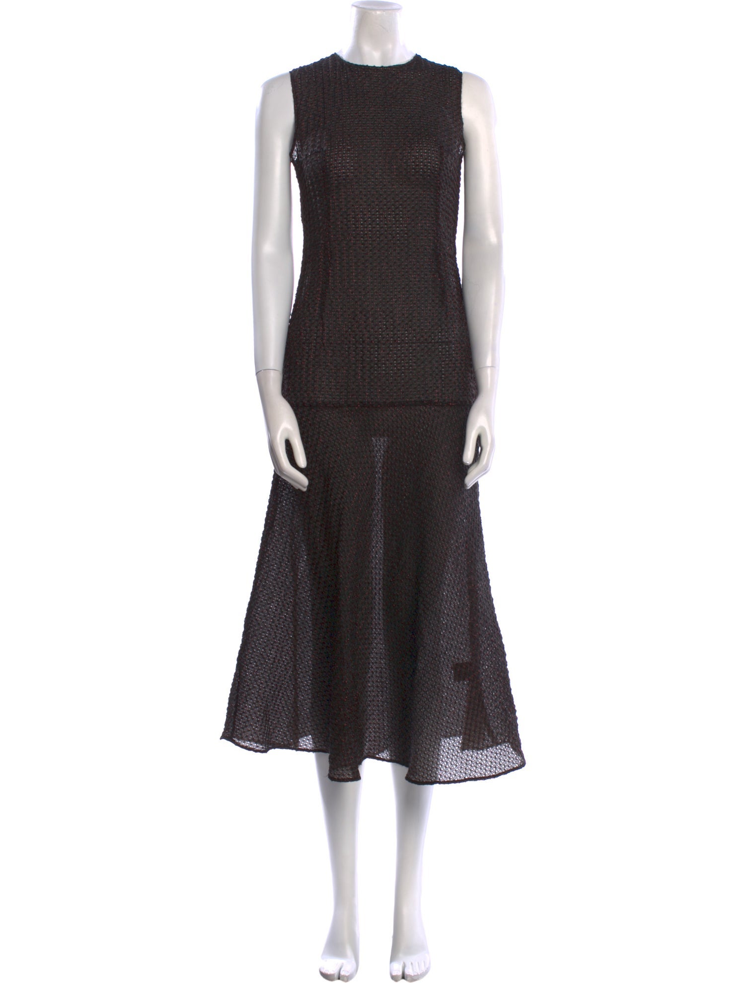 Akris Punto Crew Neck Long Dress