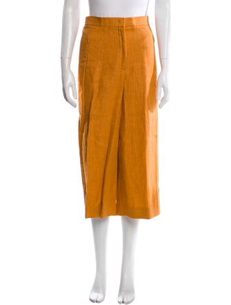 Akris Punto Linen Wide Leg Pants