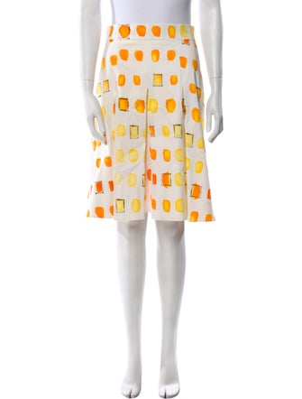 Akris Punto Printed Knee-Length Skirt