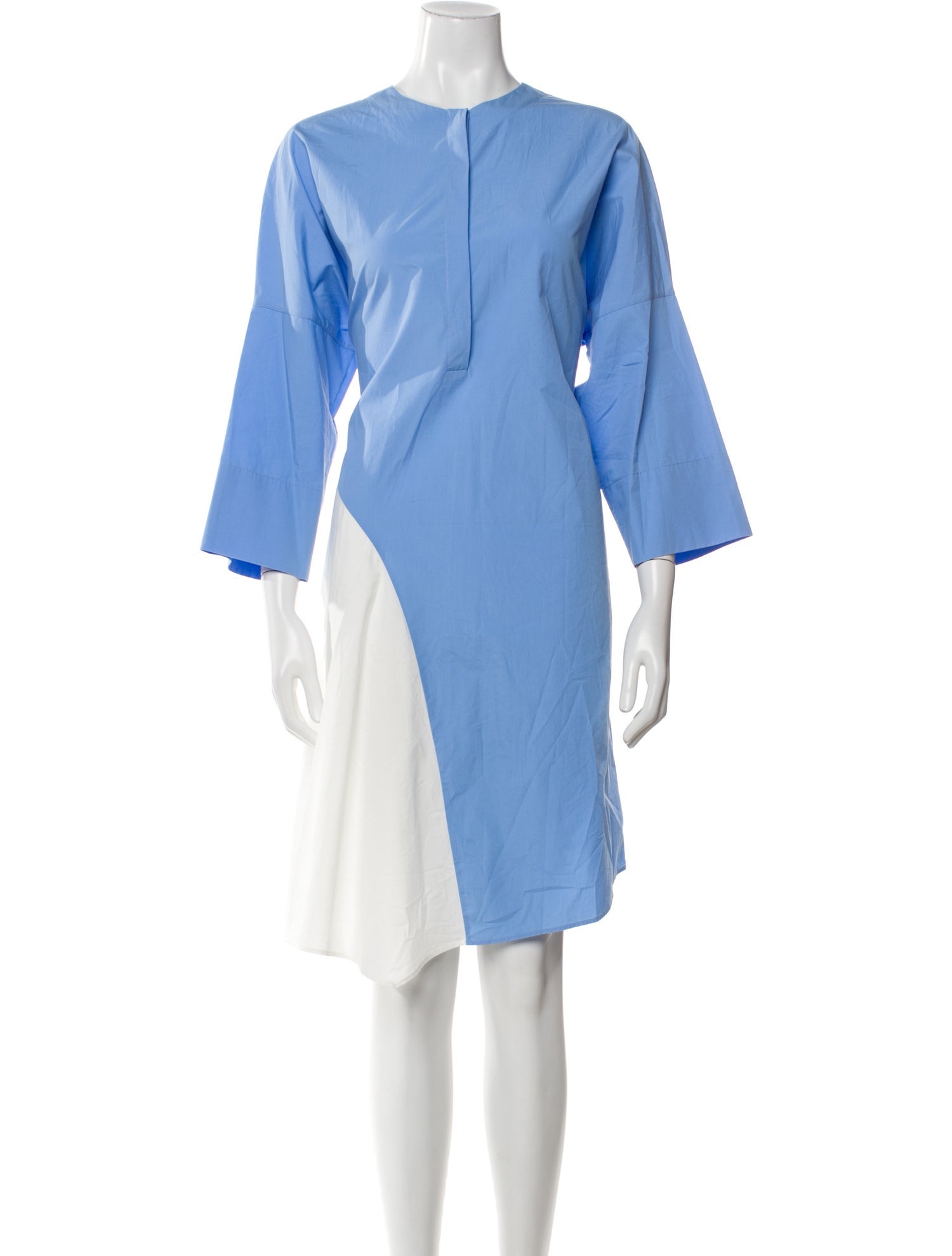 Akris Punto Crew Neck Midi Length Dress