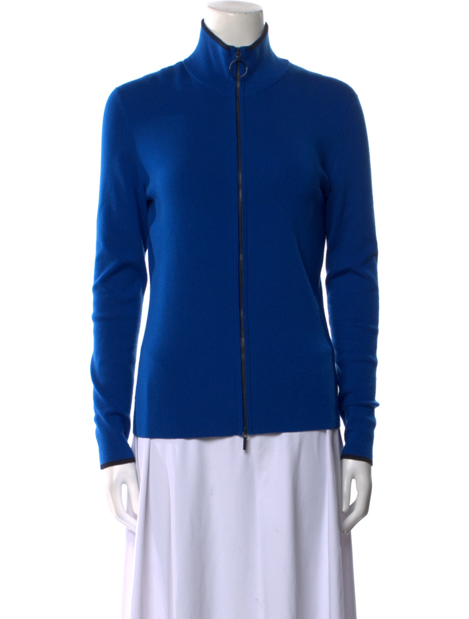 Akris Punto Virgin Wool Mock Neck Sweater