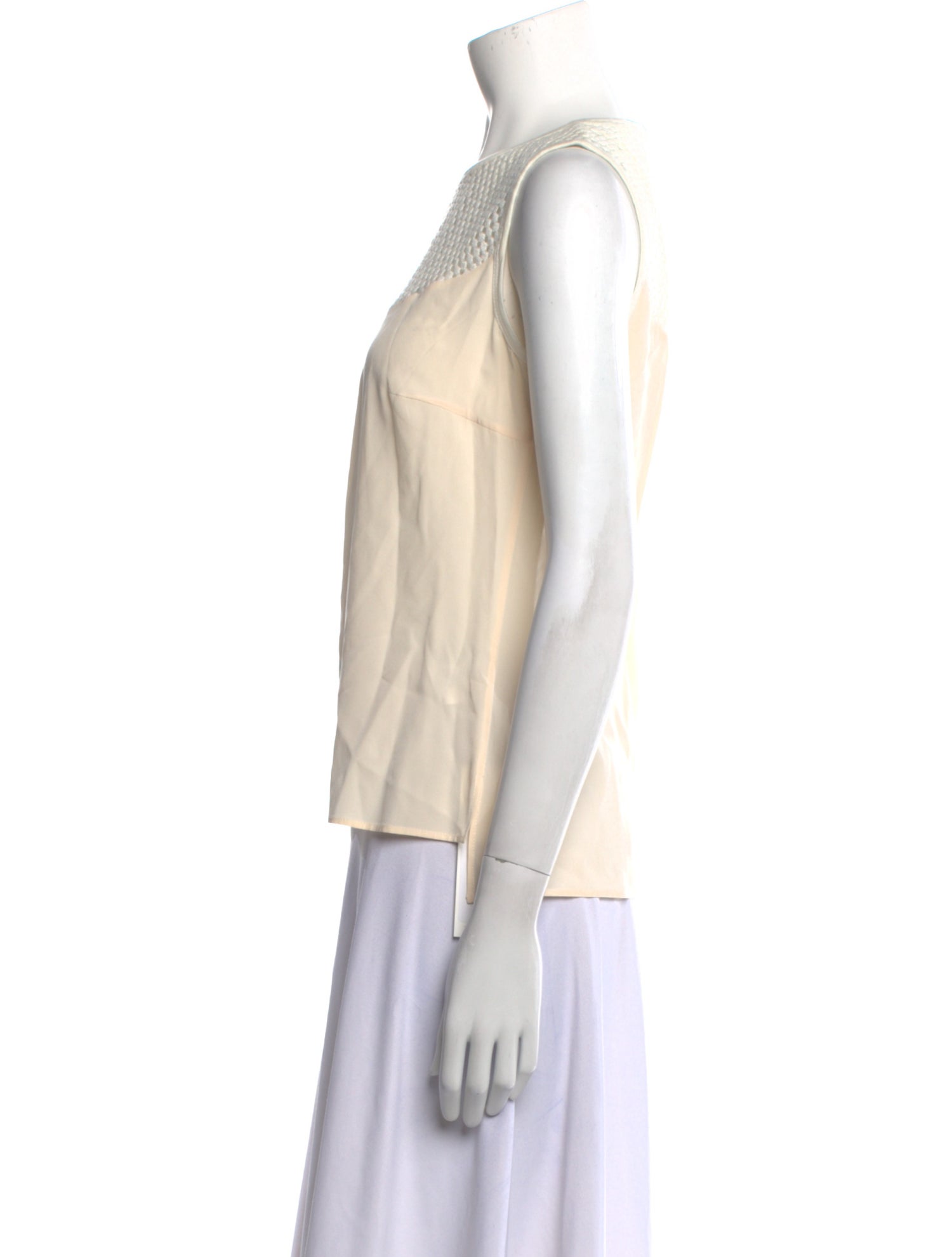 Akris Punto Silk Scoop Neck Top