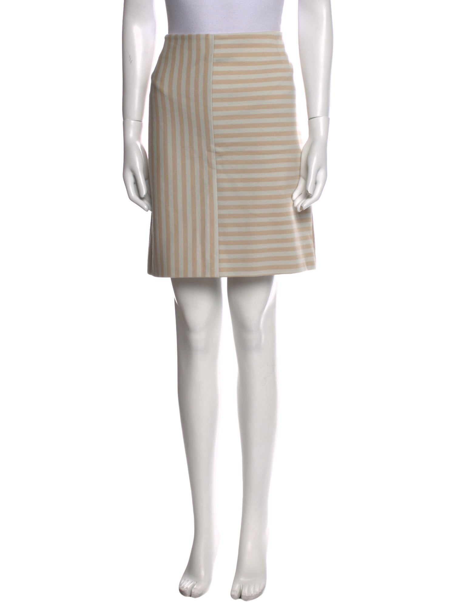 Akris Punto Striped Mini Skirt