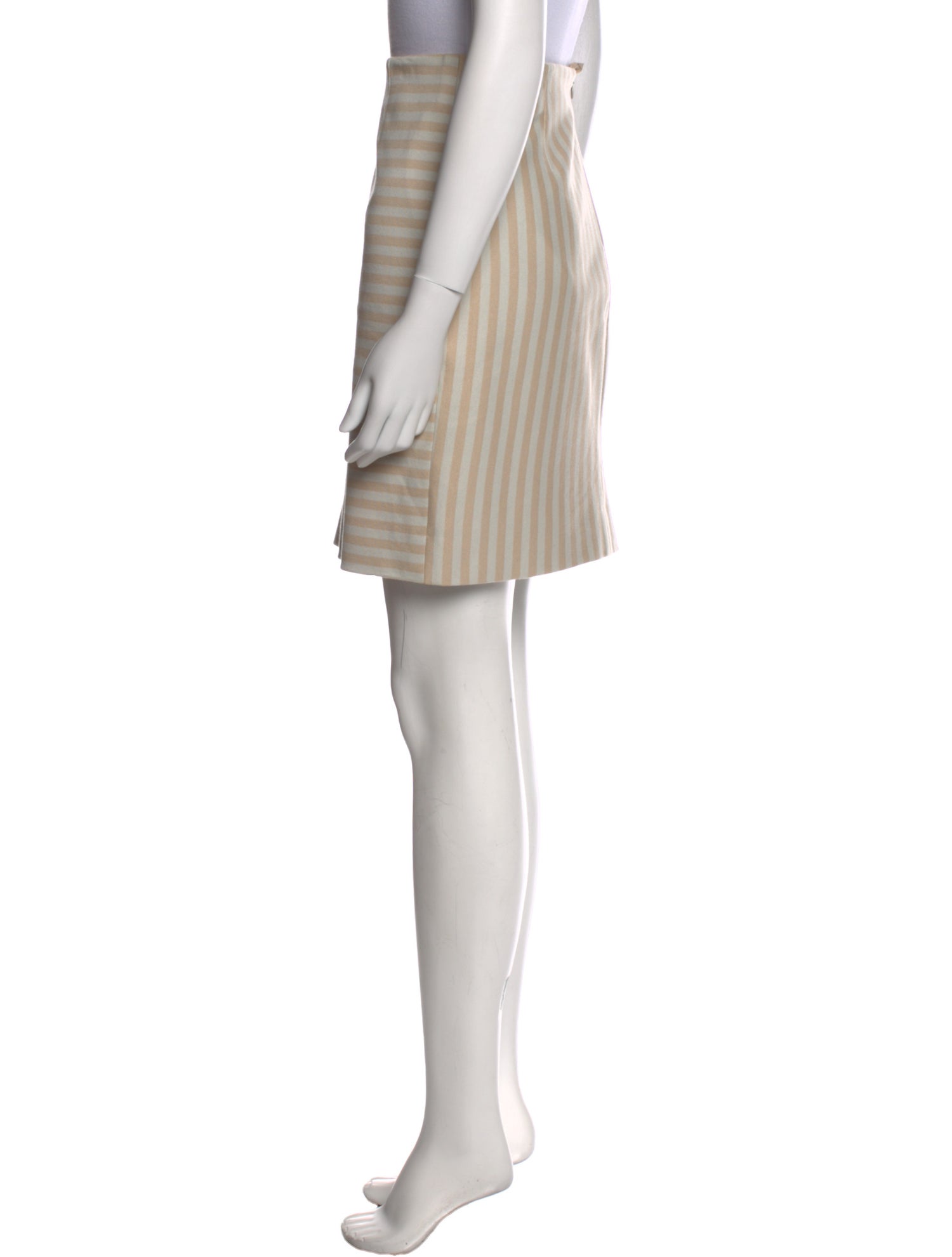 Akris Punto Striped Mini Skirt