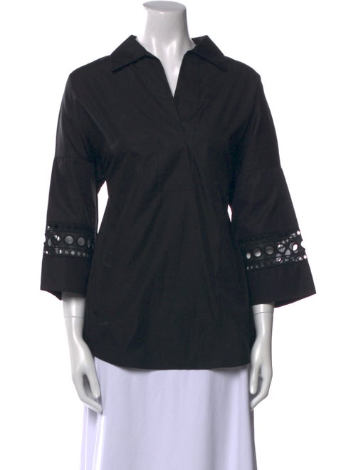 Akris Punto Three-Quarter Sleeve Blouse