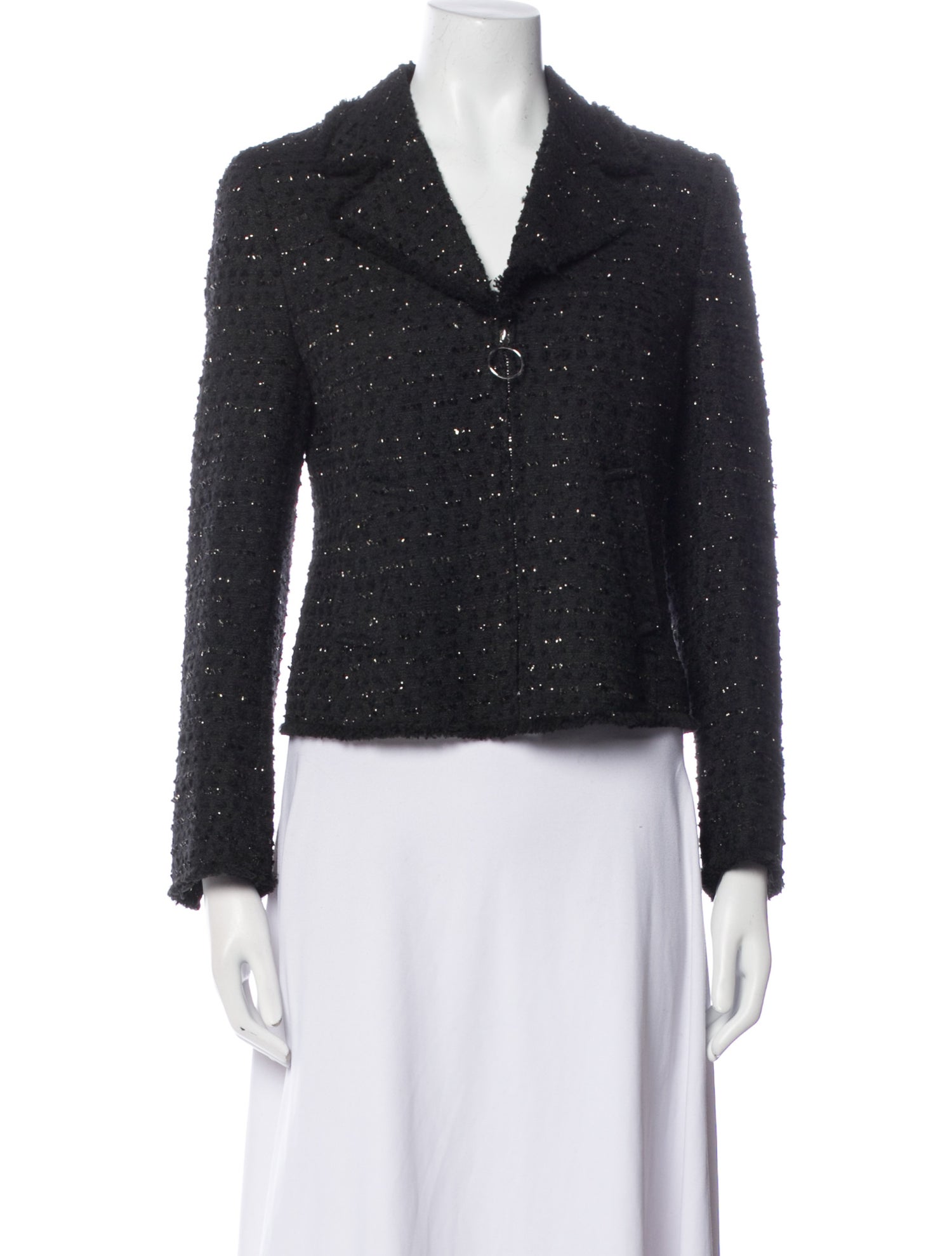 Akris Punto Tweed Pattern Blazer