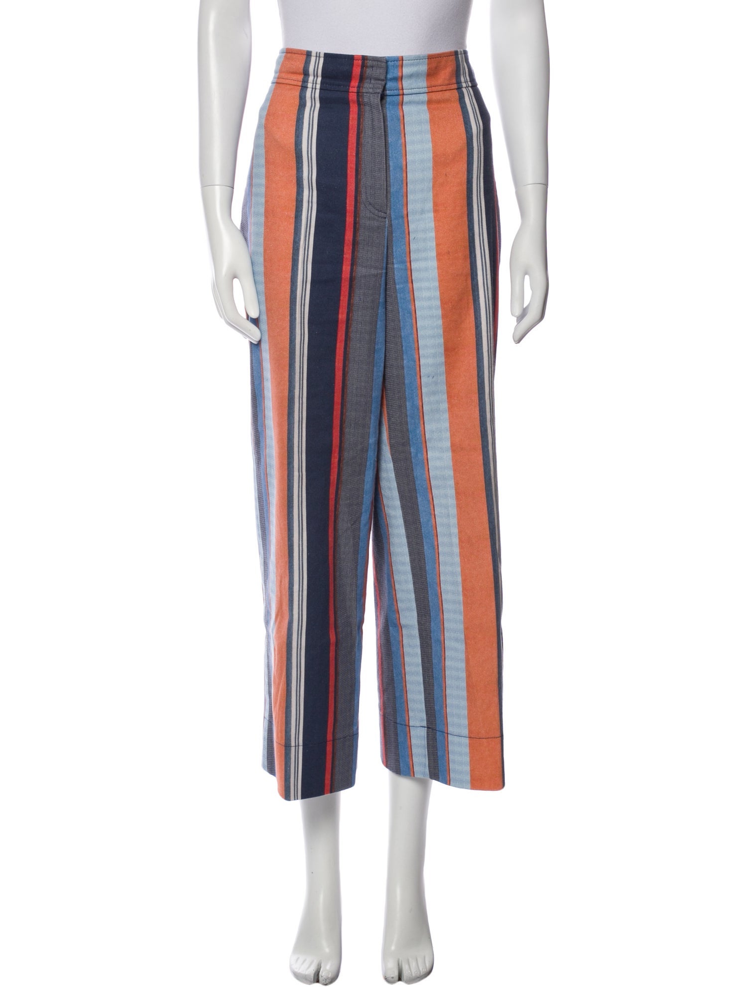 Akris Punto Striped Wide Leg Pants