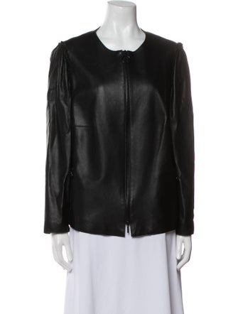 Akris Punto Leather Jacket
