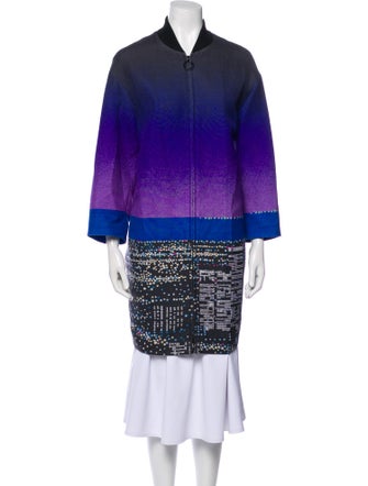 Akris Punto Wool Printed Coat