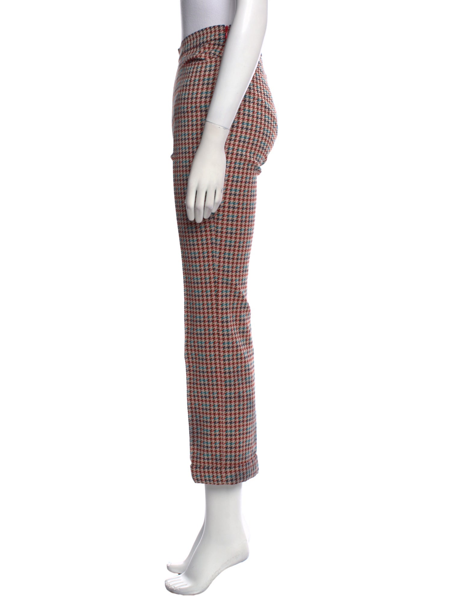 Akris Punto Plaid Print Straight Leg Pants