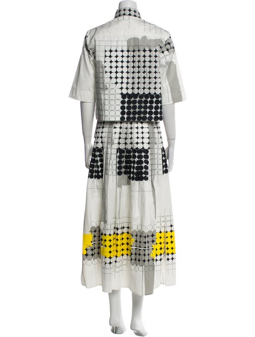 Akris Punto Polka Dot Print Skirt Set